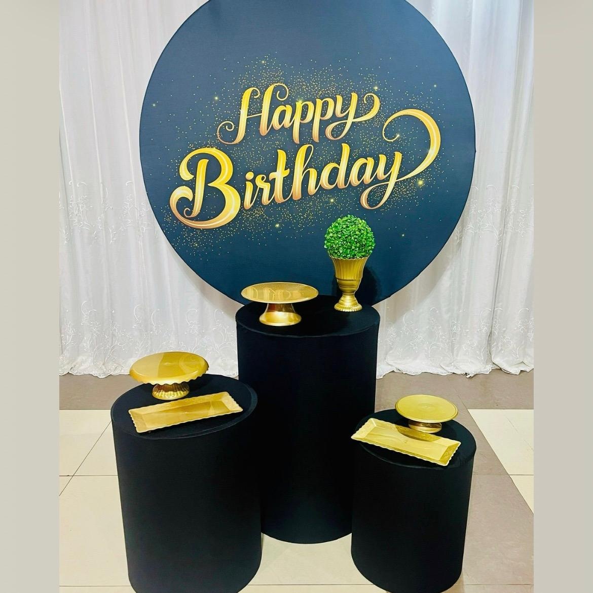 Happy Birthday Black - Ns Decorações Pegue e Monte