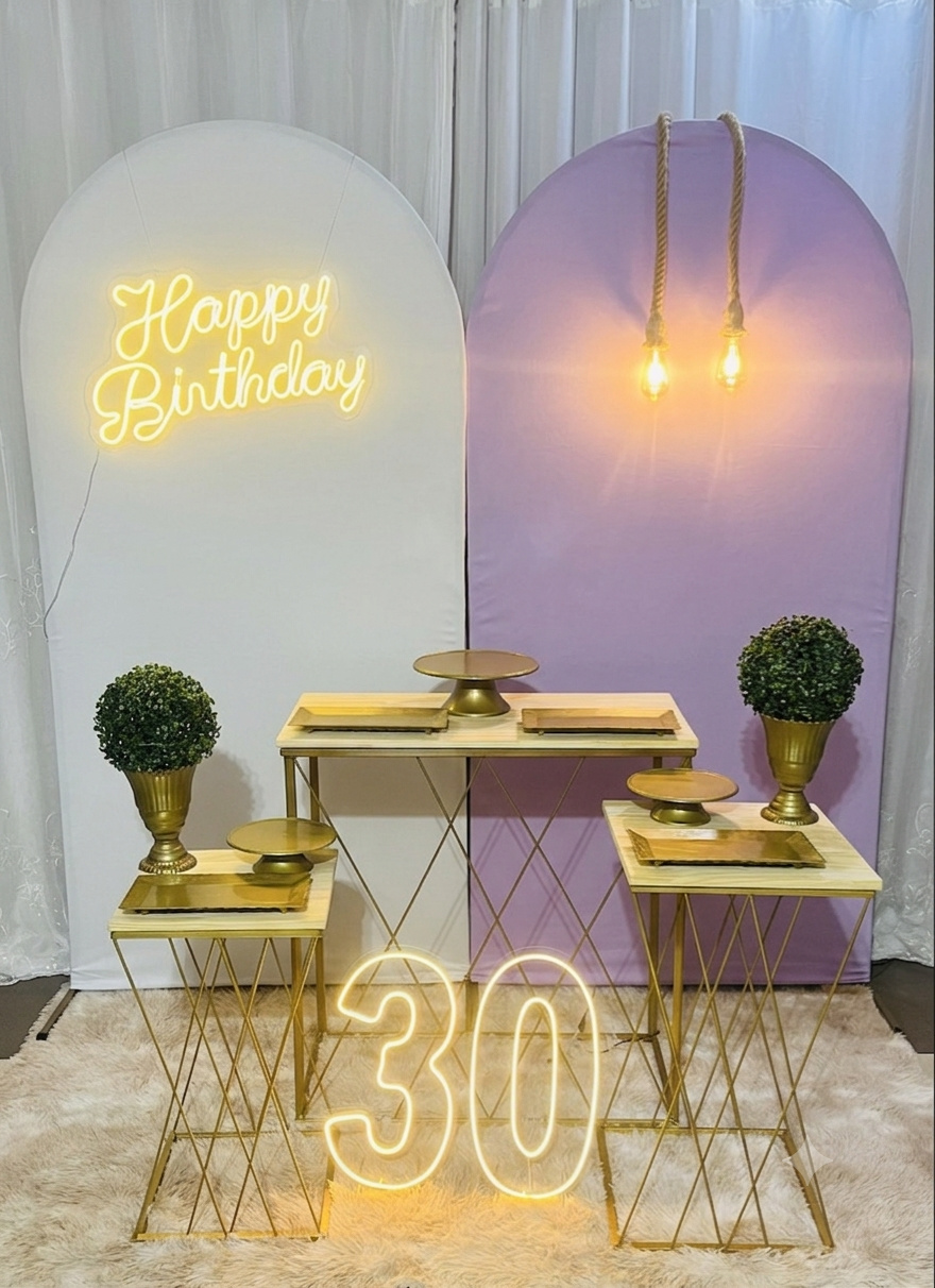 Kit Master Lilas C/ Branco - Ns Decorações Pegue e Monte