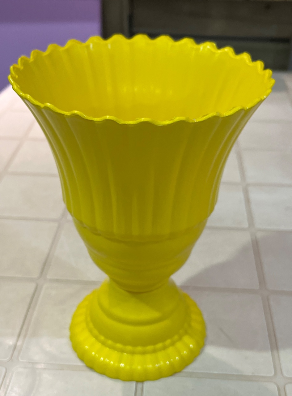 Vaso Amarelo - Ns Decorações Pegue e Monte