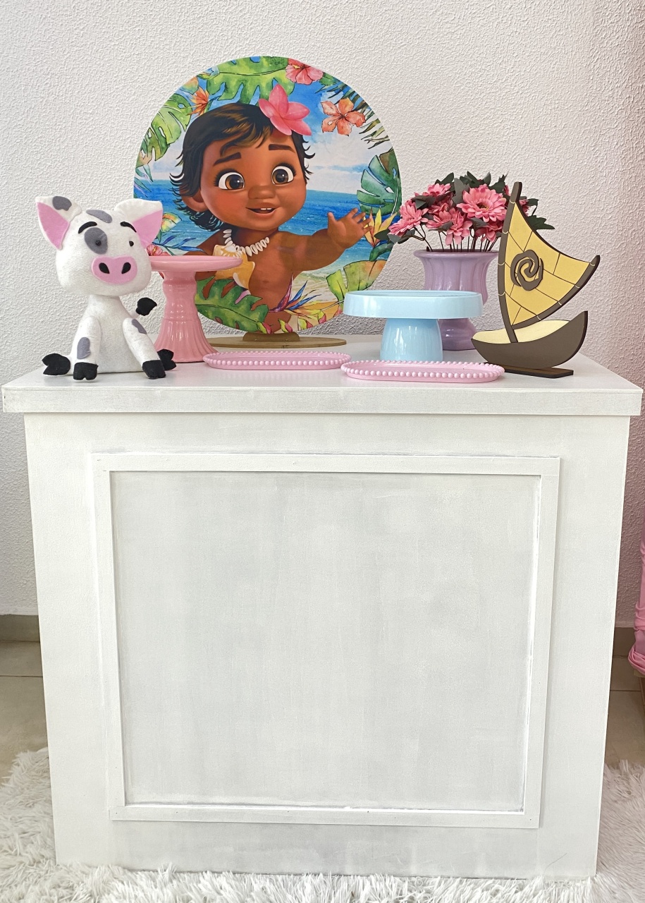 Festa Na Mesa - Moana + Mesa - João e Maria Festas 