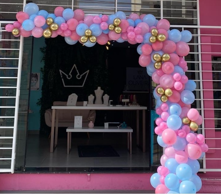 Arco de Balão de Porta Em L - João e Maria Festas 
