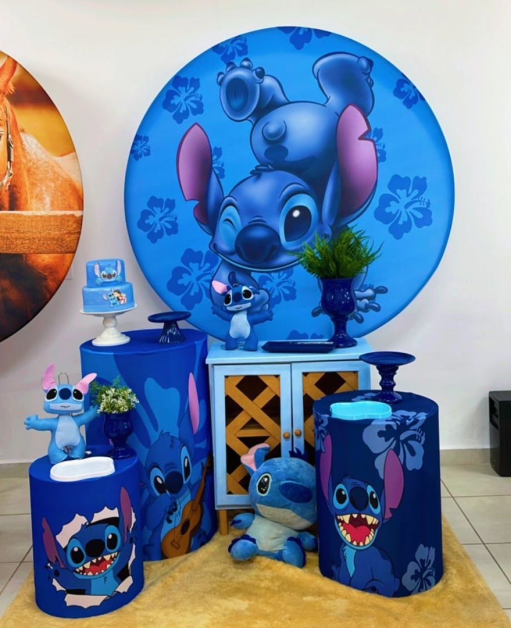 Stitch Azul 3 - Kit Celebrar  - João e Maria Festas 
