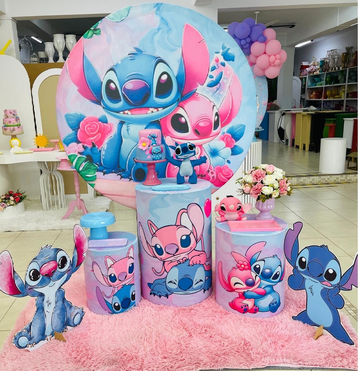 Kit Afetivo Stitch E Angel - João e Maria Festas 