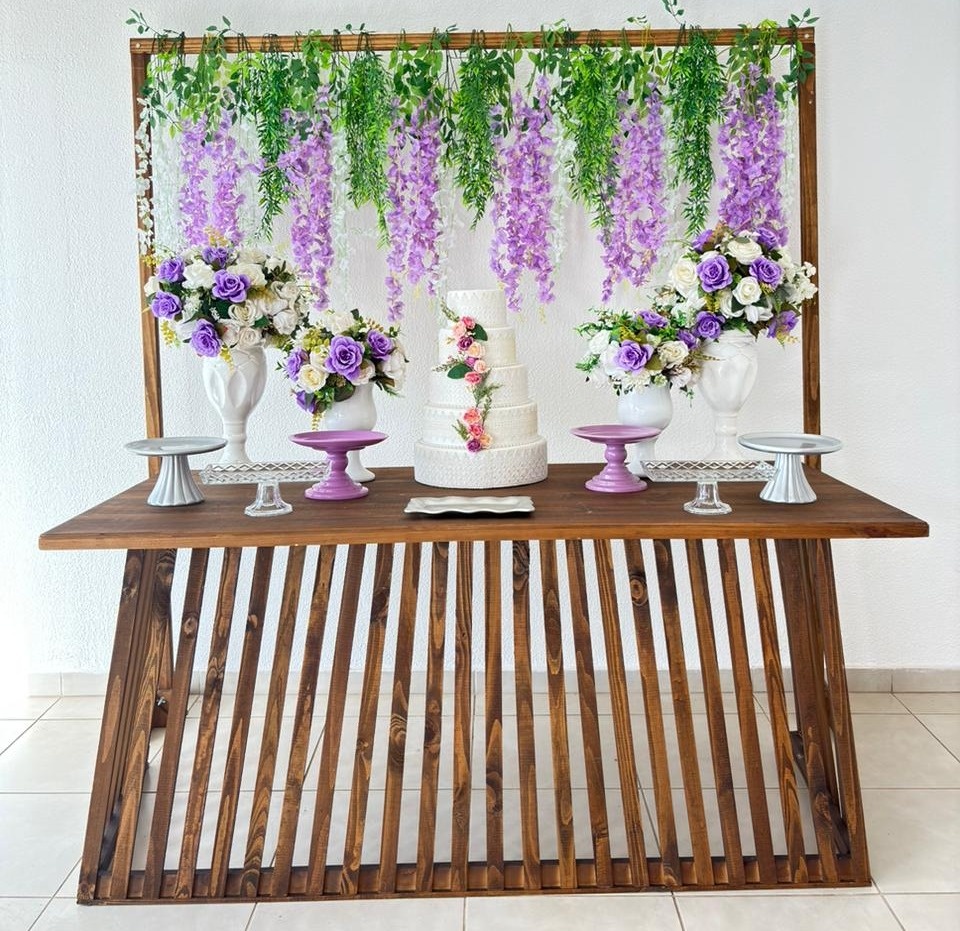 Composição Com Mesa Ripada Casamento/15 Anos - João e Maria Festas 