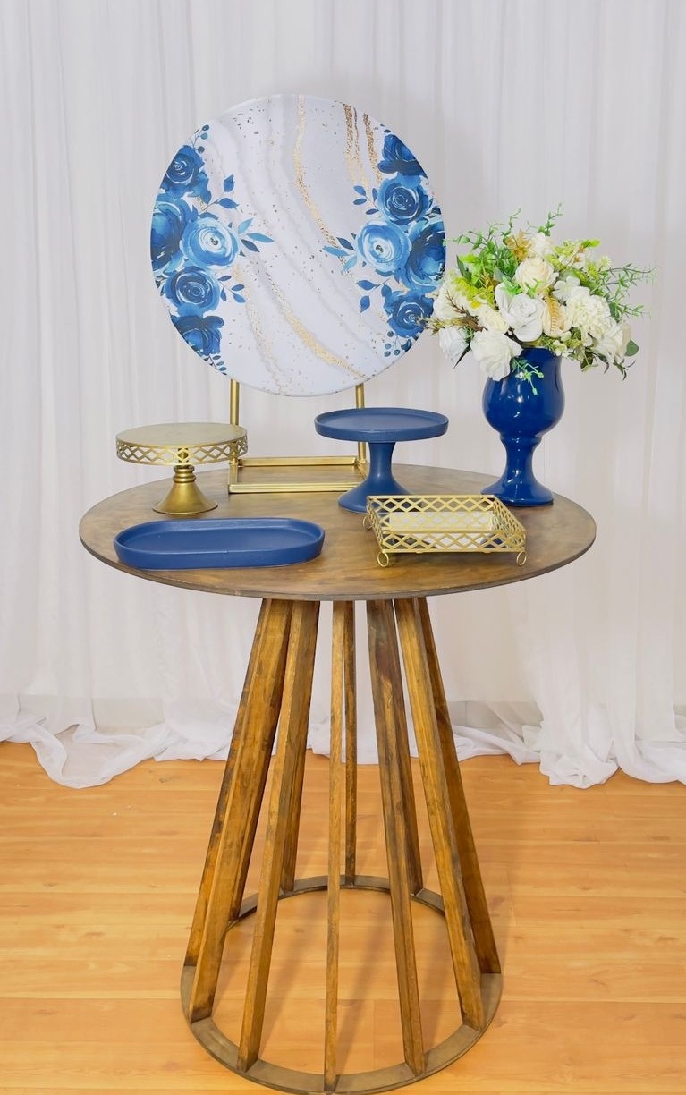 Festa Na Mesa- Azul Feminino+Mesa - João e Maria Festas 