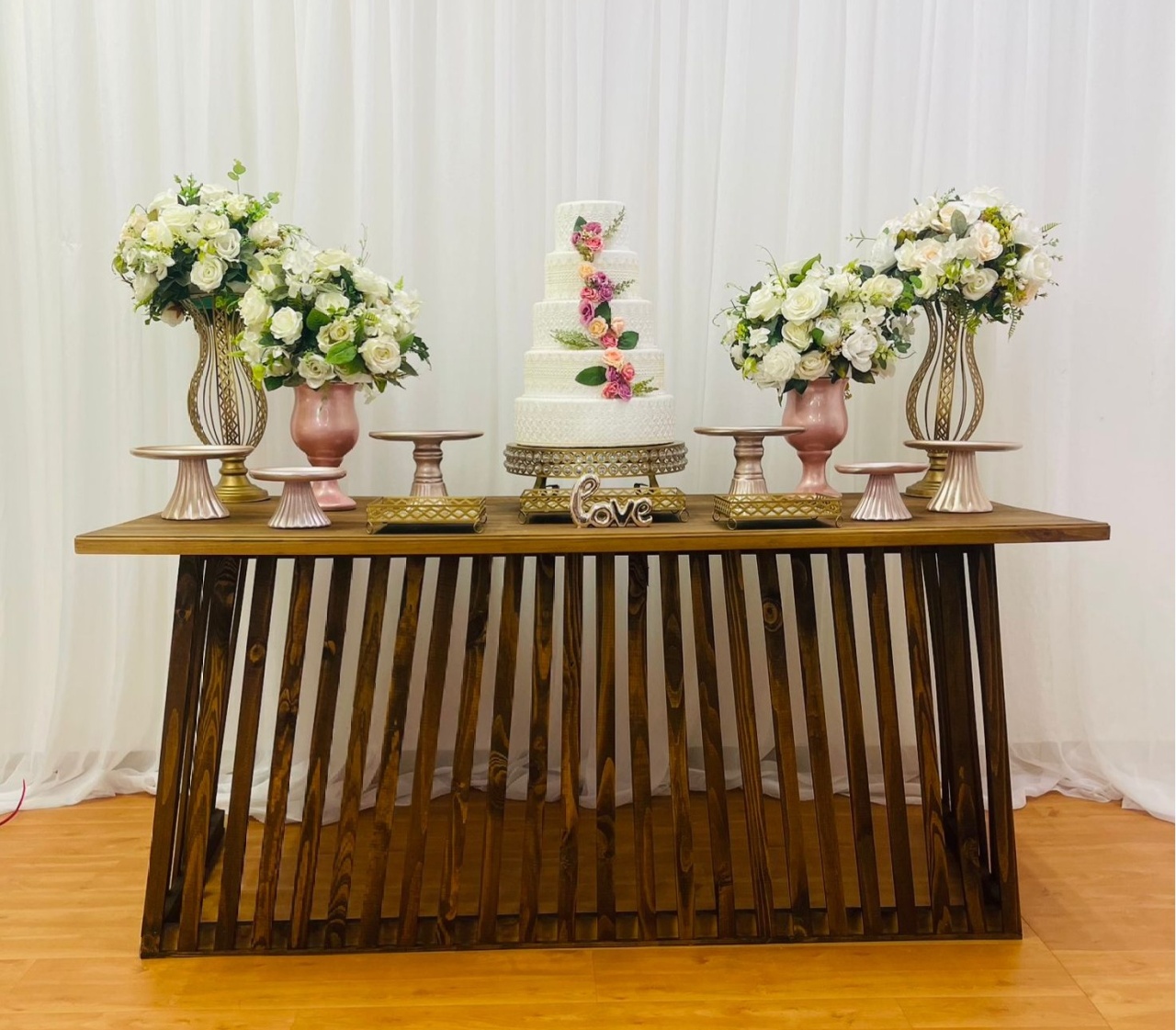 Casamento/Noivado Rose Gold E Dourado - João e Maria Festas 