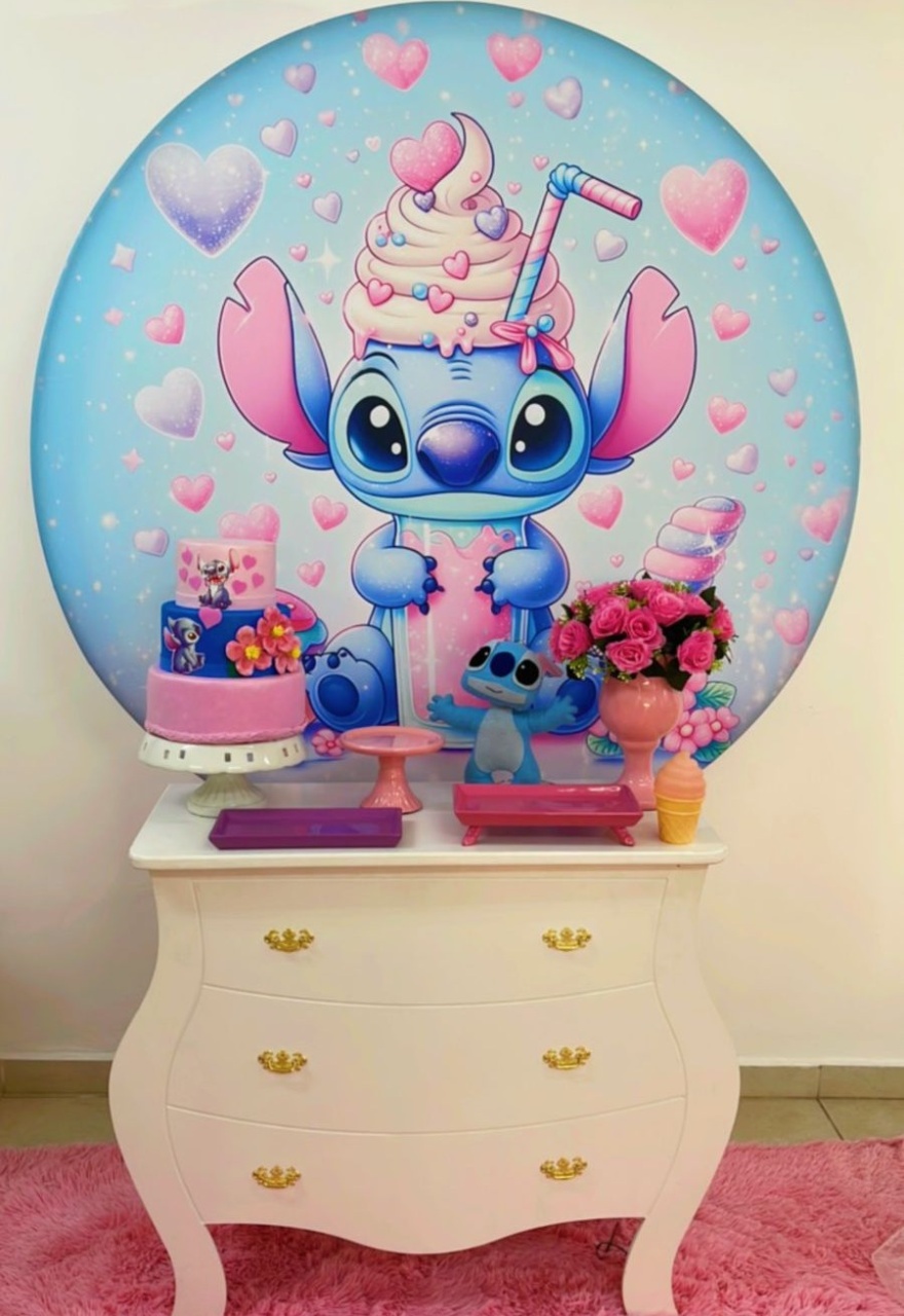 Stitch Sorvete -Kit So Um Bolinho  - João e Maria Festas 