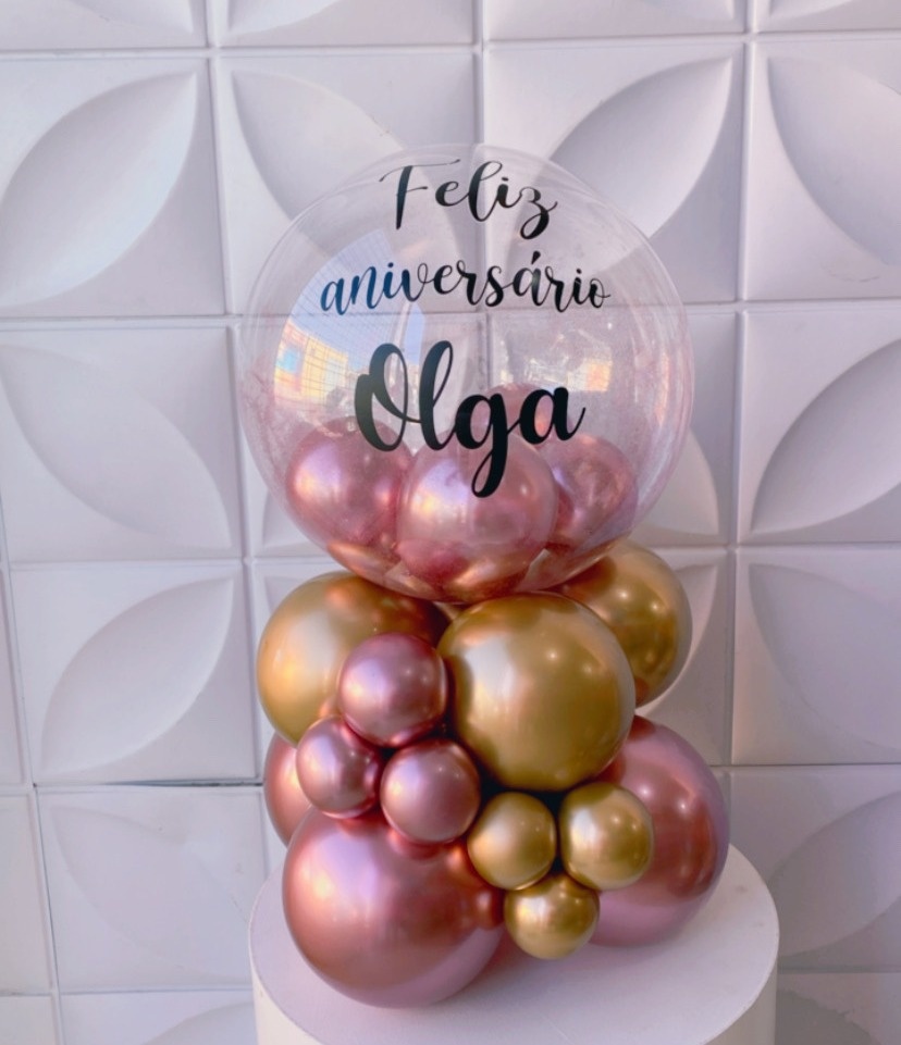 Balao Bublle Personalizado  - João e Maria Festas 
