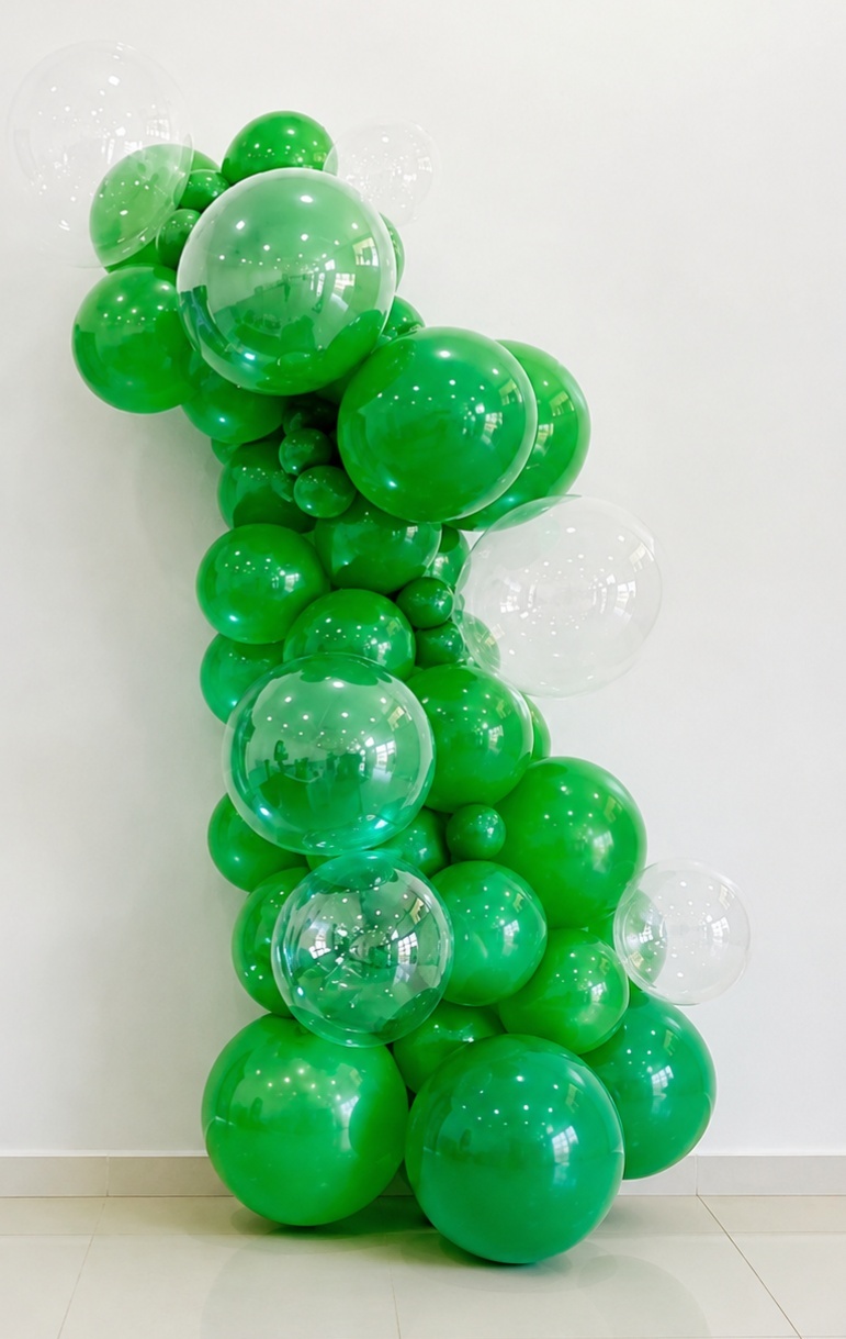 Arco de Balao 2,20M C/ Bubble Encapsulado  E Transparente - João e Maria Festas 