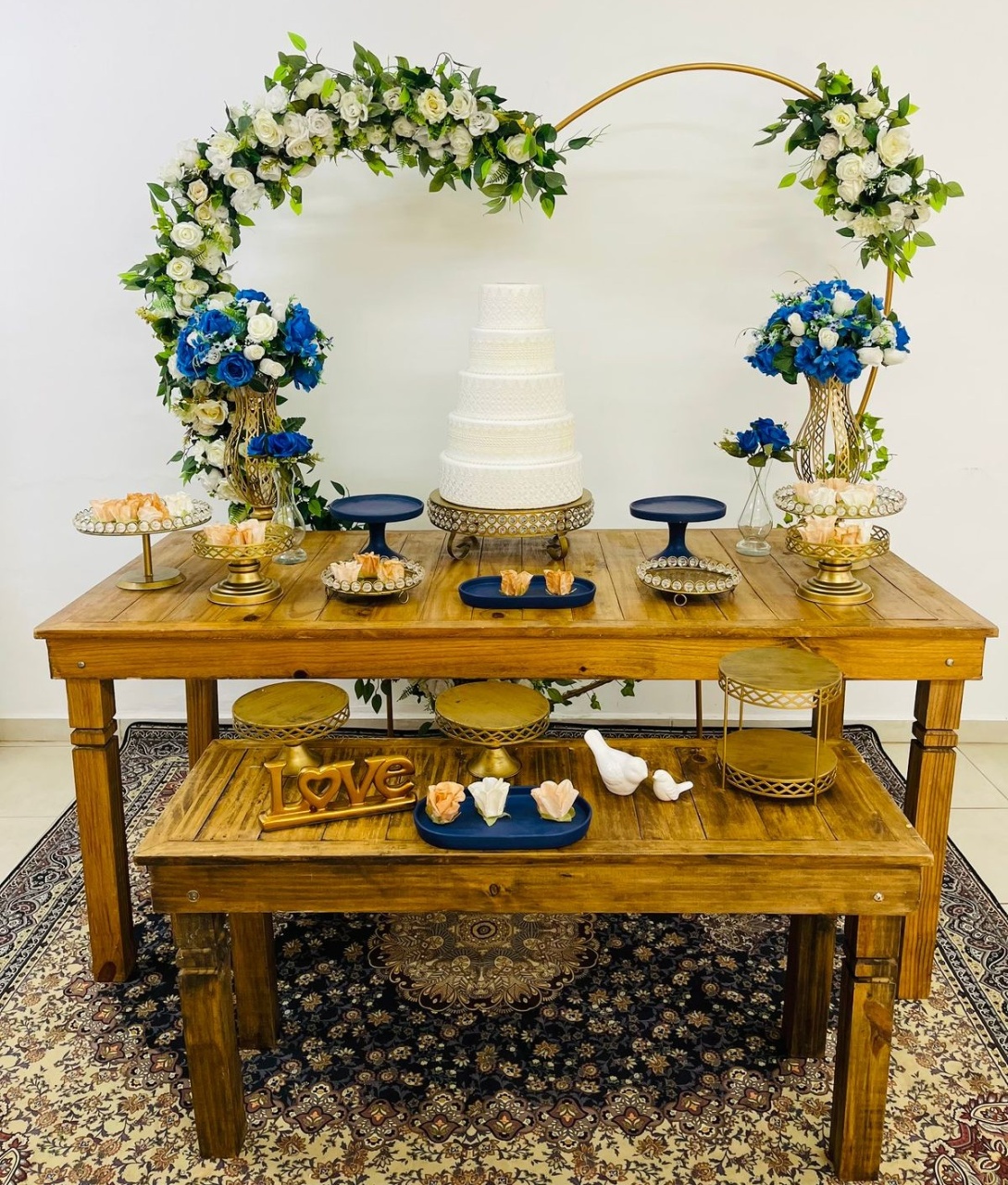 Composição Casamento Azul - João e Maria Festas 