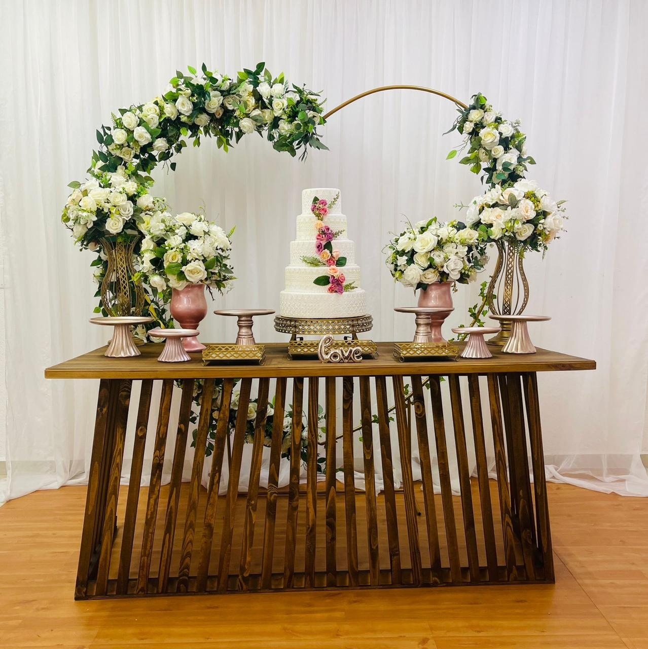 Casamento Rose Gold Coração  - João e Maria Festas 