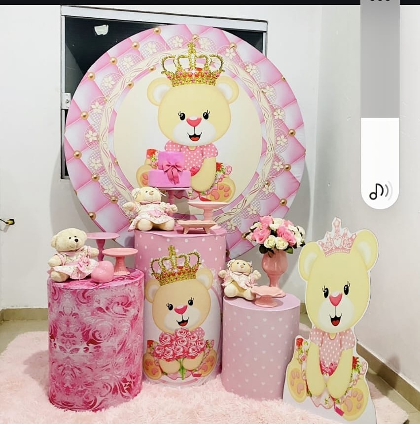 Kit Afetivo - Cha de Bebê Ursinha Realiza - João e Maria Festas 