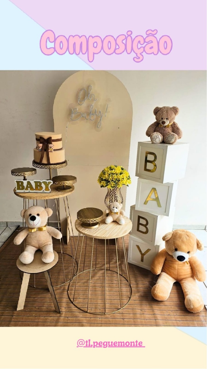 A- Composição Oh Baby Bege  - Tl pegue e monte 