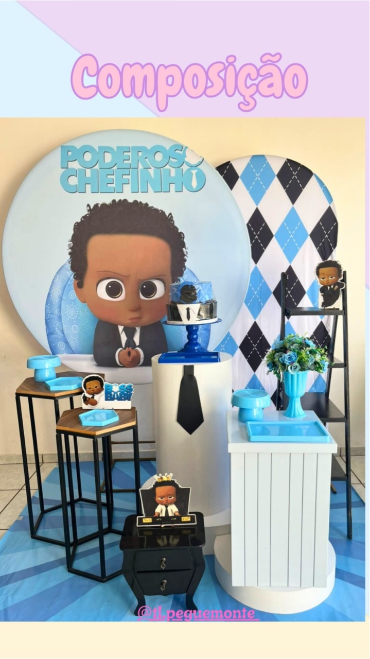 A- Composição Poderoso Chefinho Black - Tl pegue e monte 