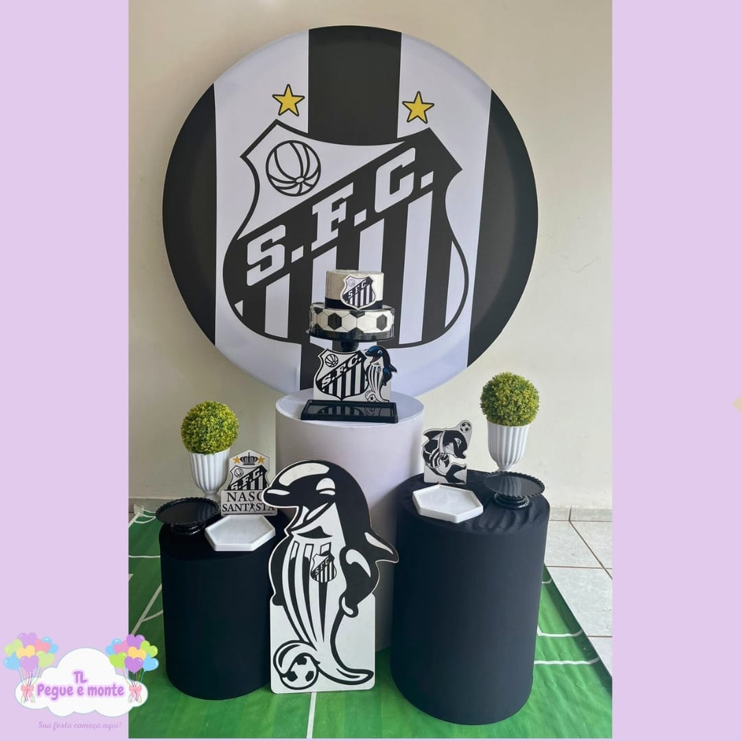 D-Kit Prata Cilindro Santos - Tl pegue e monte 