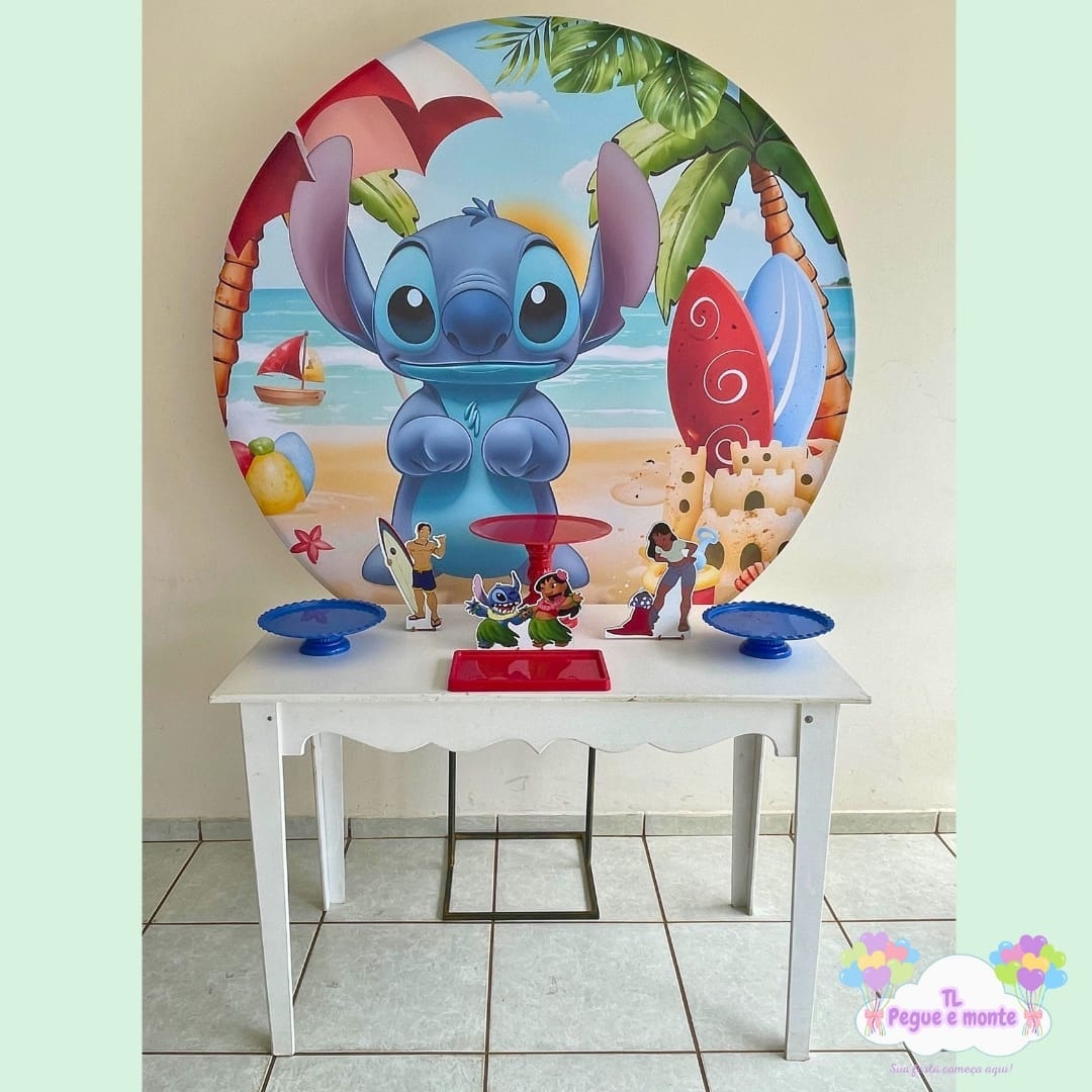 E-Kit Basico Stitch Havaiano - Tl pegue e monte 