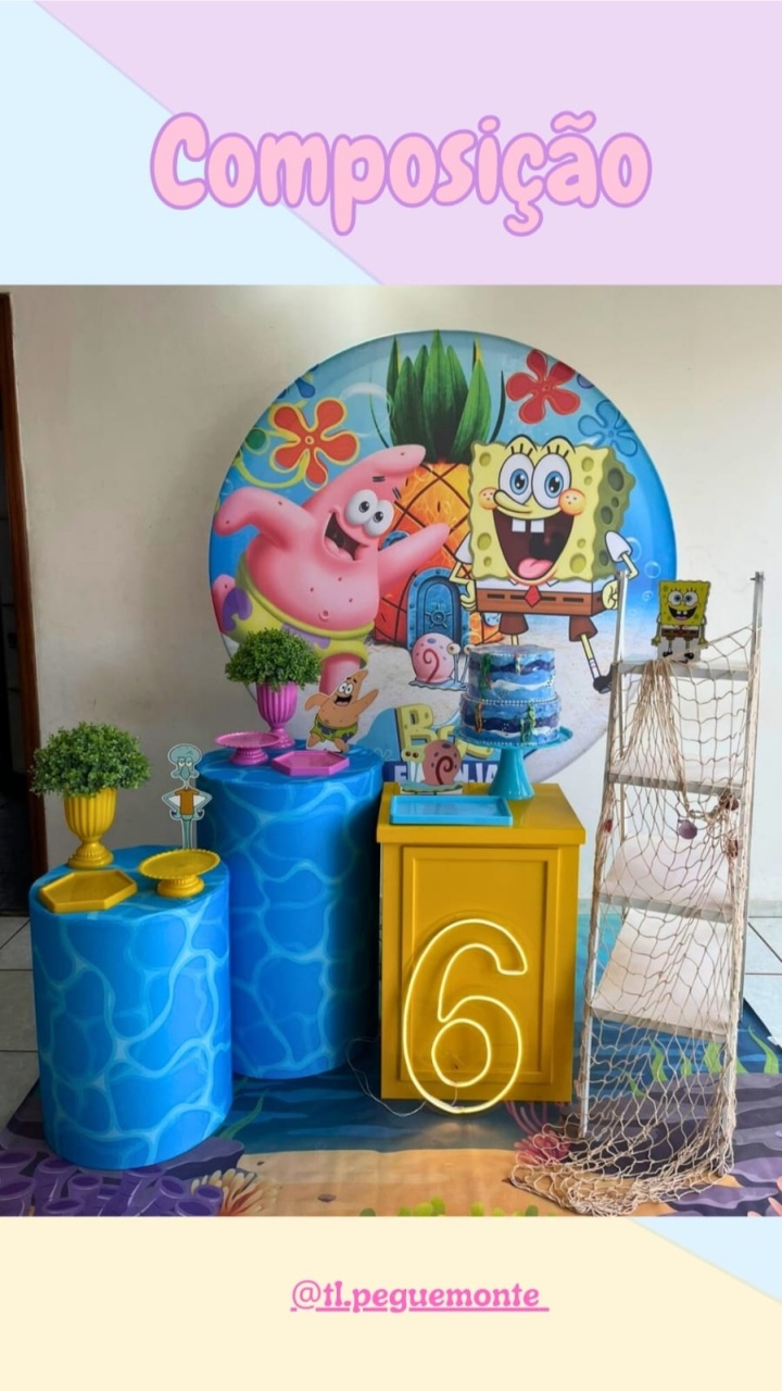 A- Composição Bob Esponja - Tl pegue e monte 