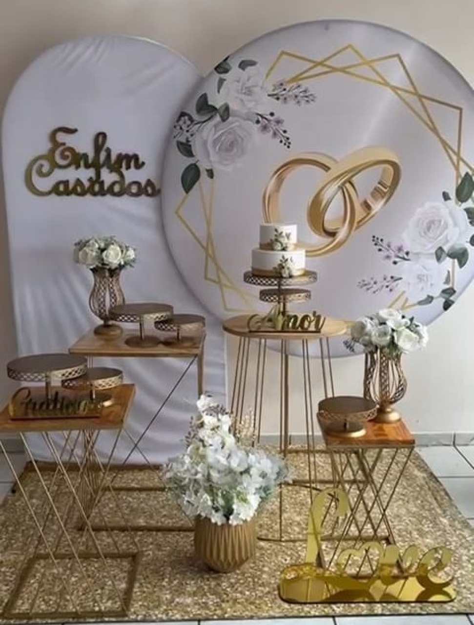 A- Composição Casamento Alianças 1 - Tl pegue e monte 