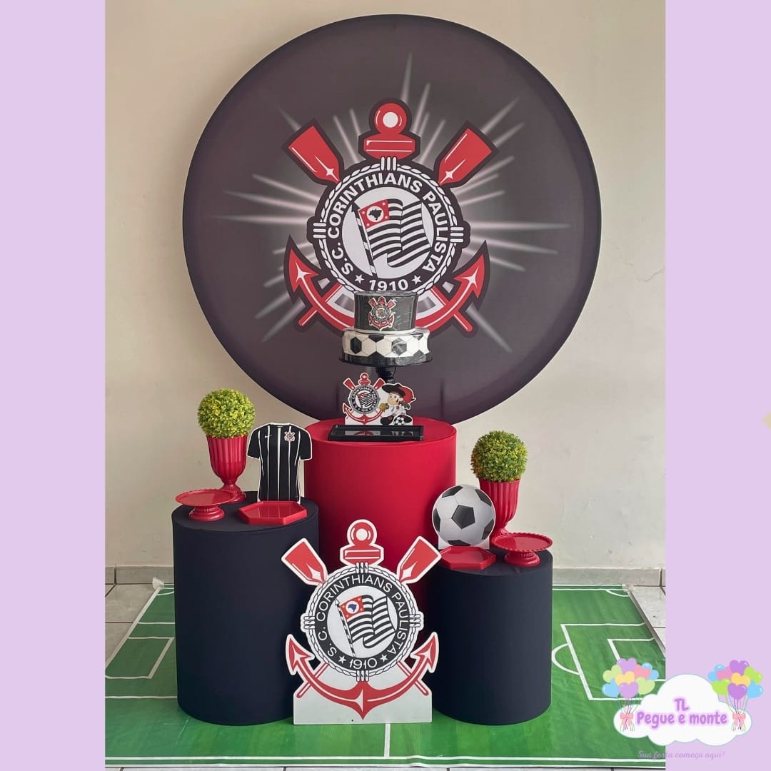 D-Kit Prata Cilindro Corinthians   - Tl pegue e monte 