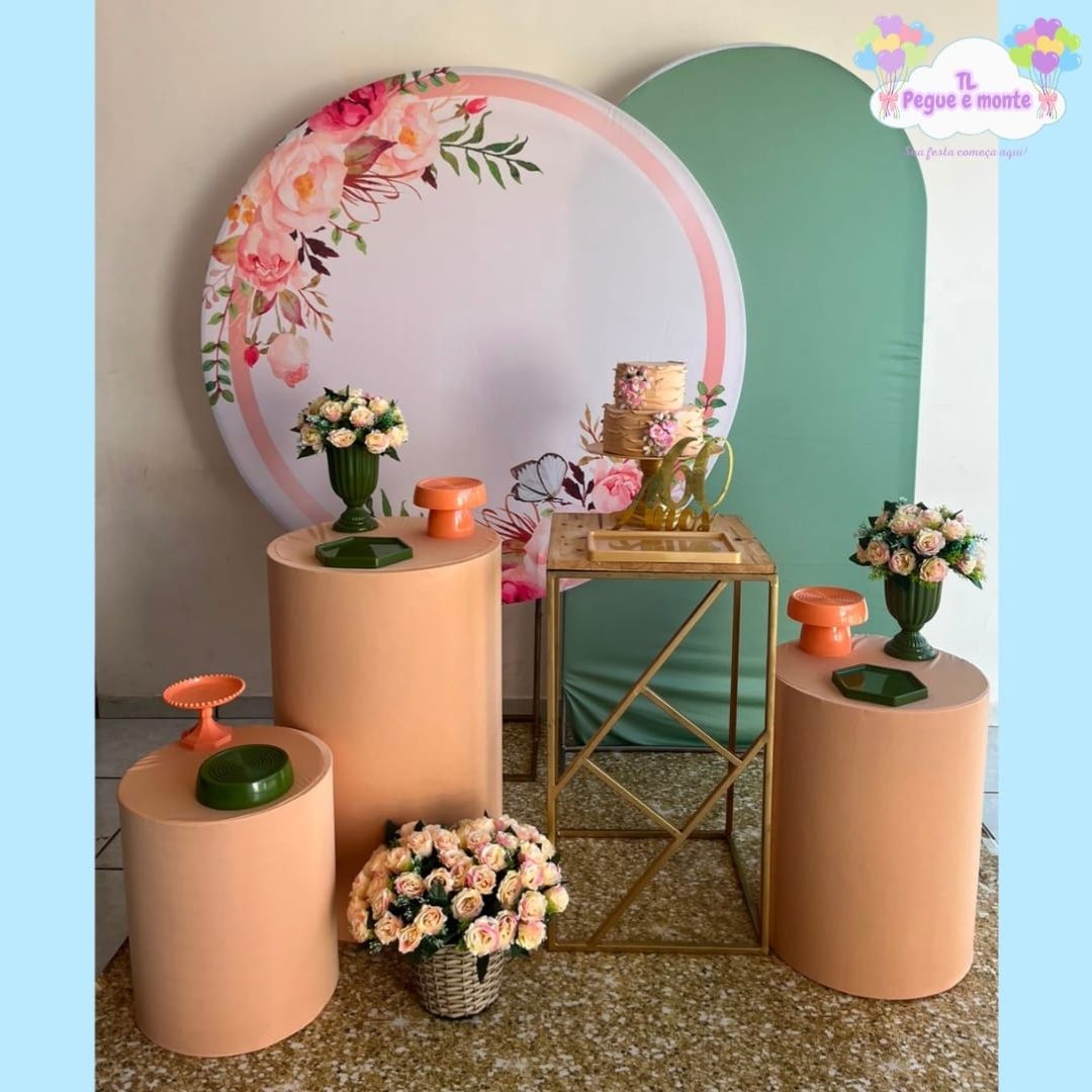 B-Kit Diamante Floral Com Rosa - Tl pegue e monte 