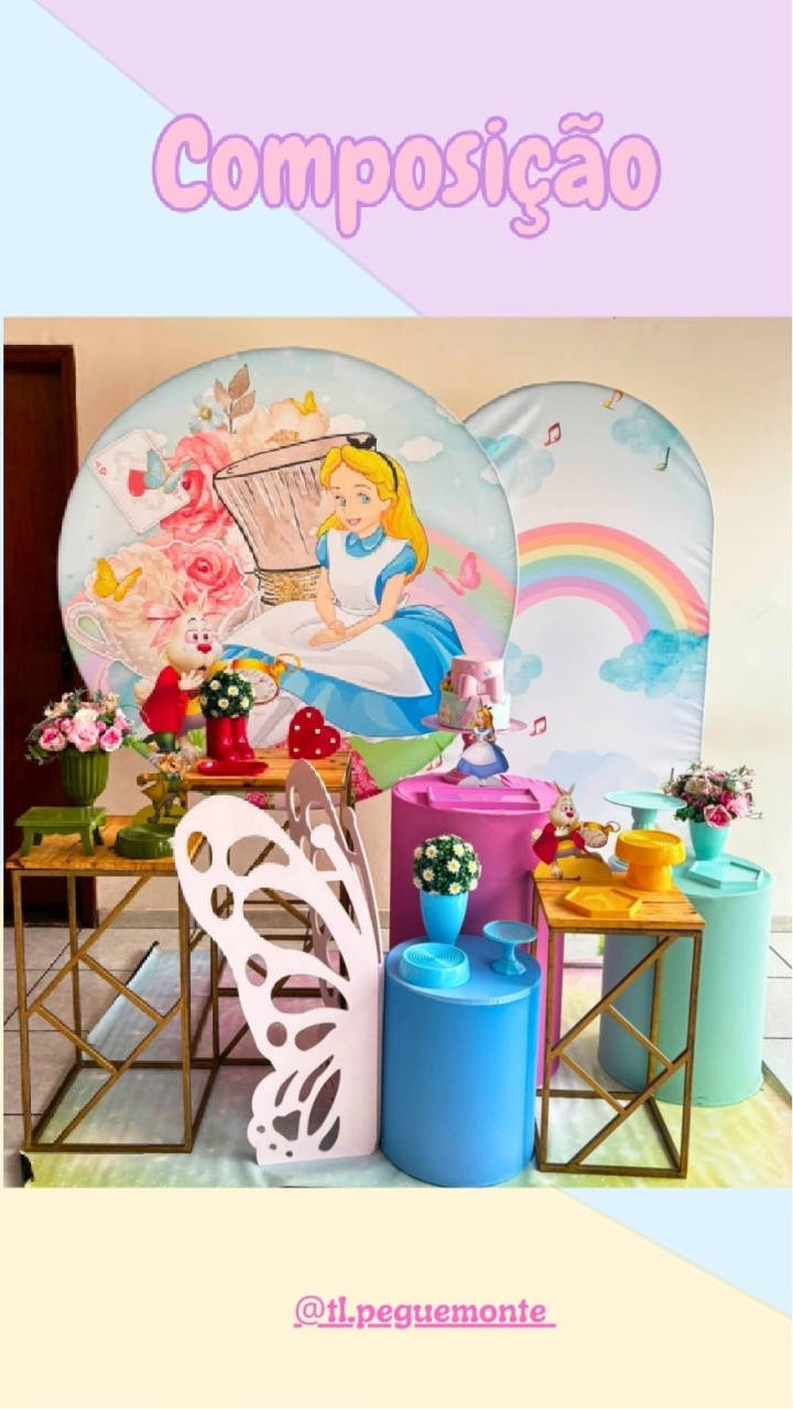 A- Composição Alice No Pais das Maravilhas - Tl pegue e monte 