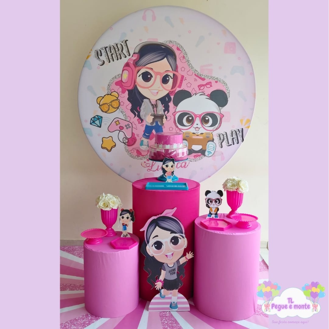 D-Kit Prata Cilindro Luluca Panda - Tl pegue e monte 