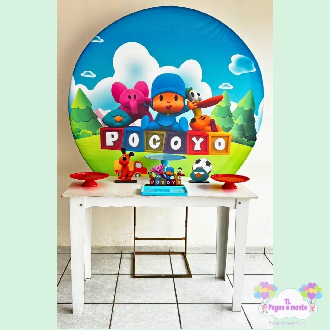 E-Kit Basico Pocoyo Azul - Tl pegue e monte 