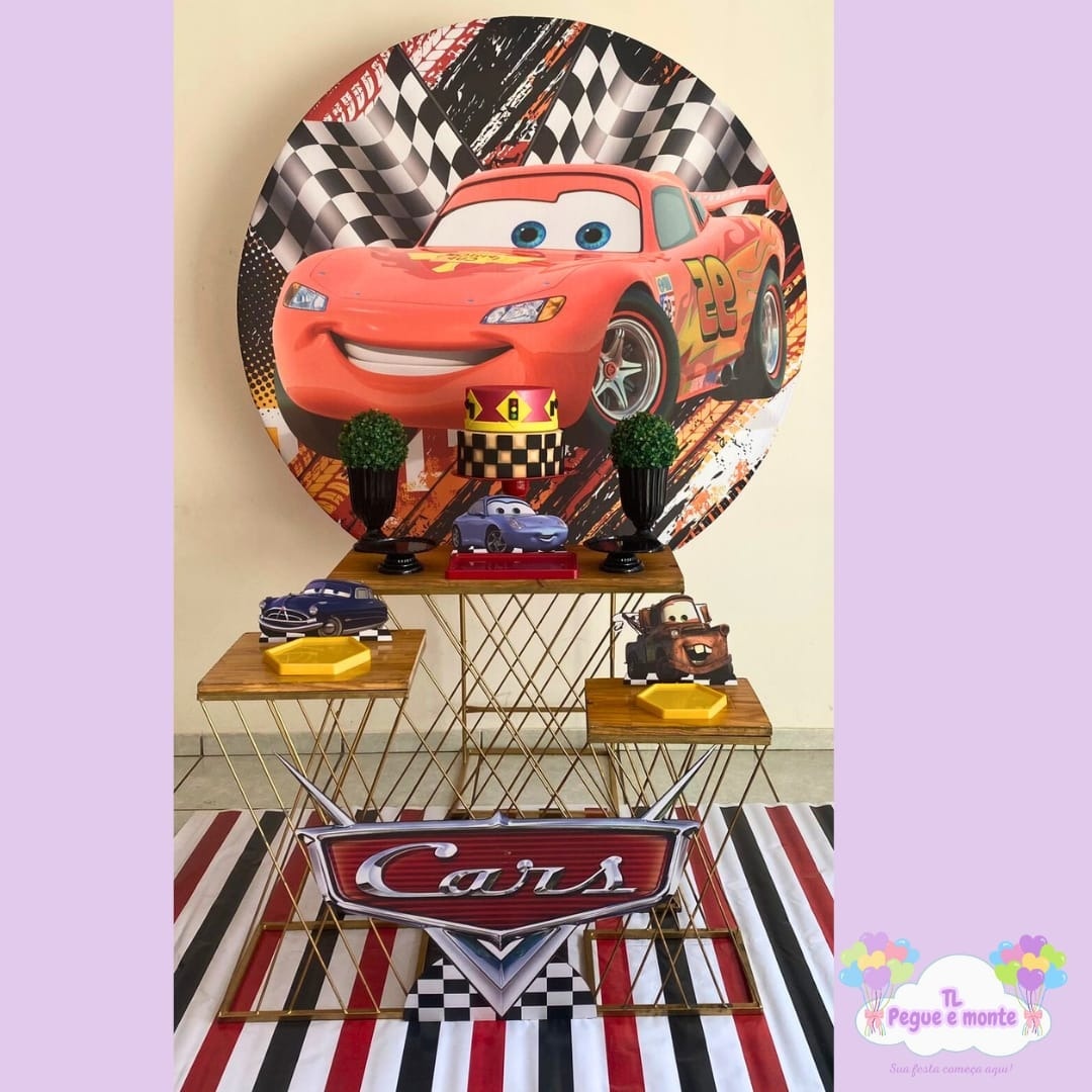 D-Kit Prata Mesa Carros - Tl pegue e monte 