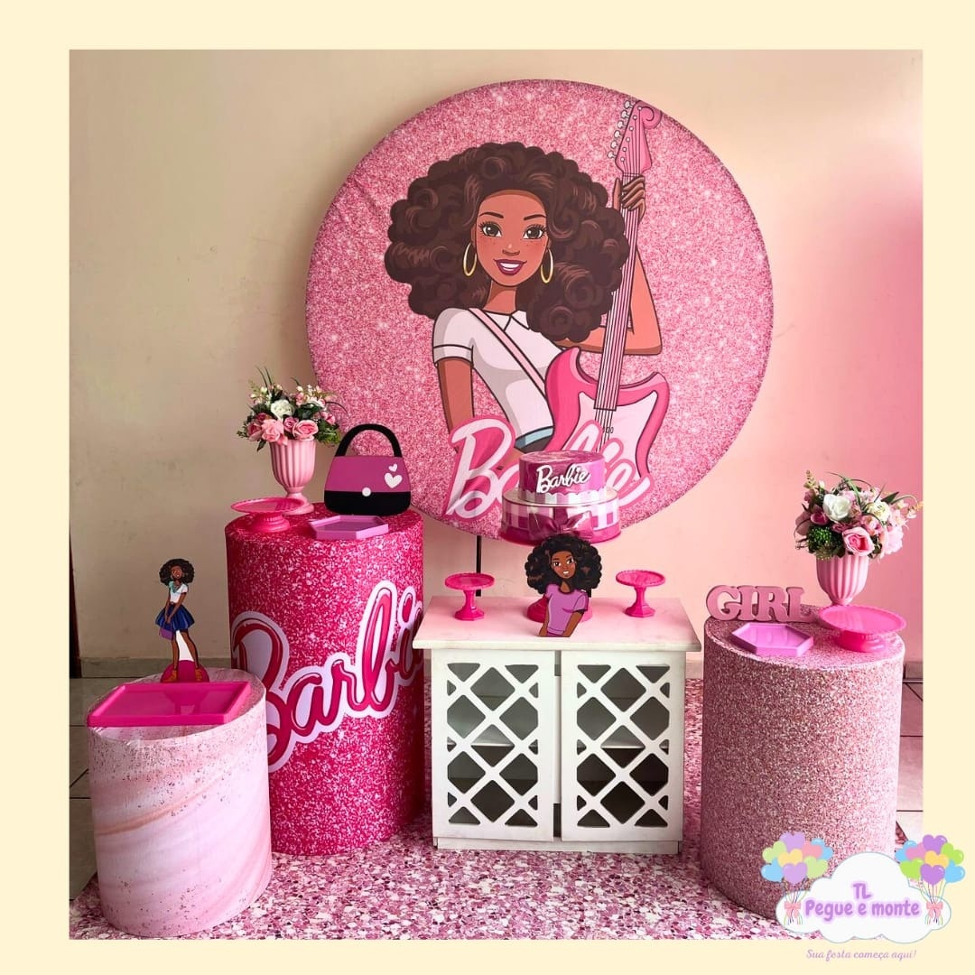 C-Kit Ouro Barbie Black - Tl pegue e monte 