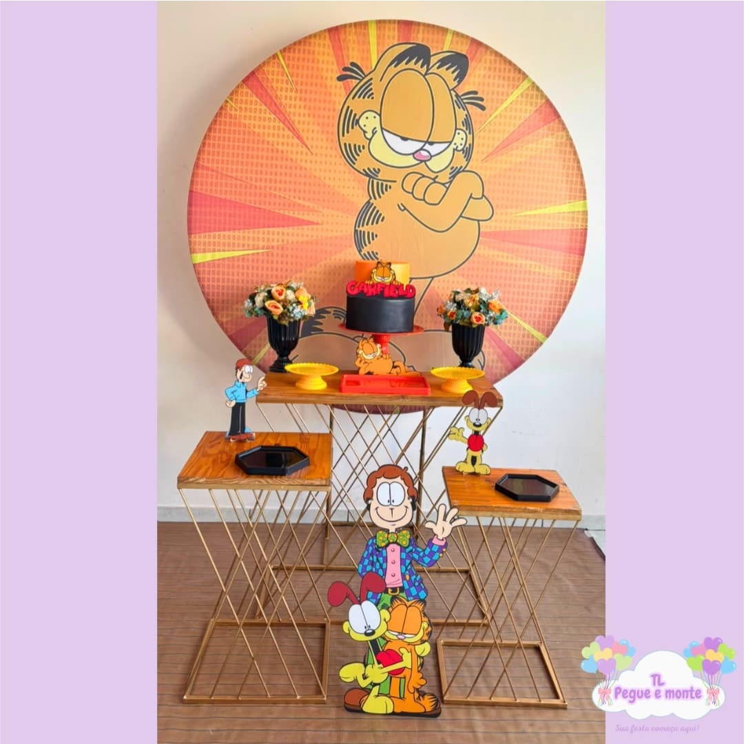 D-Kit Prata Mesa Garfield - Tl pegue e monte 