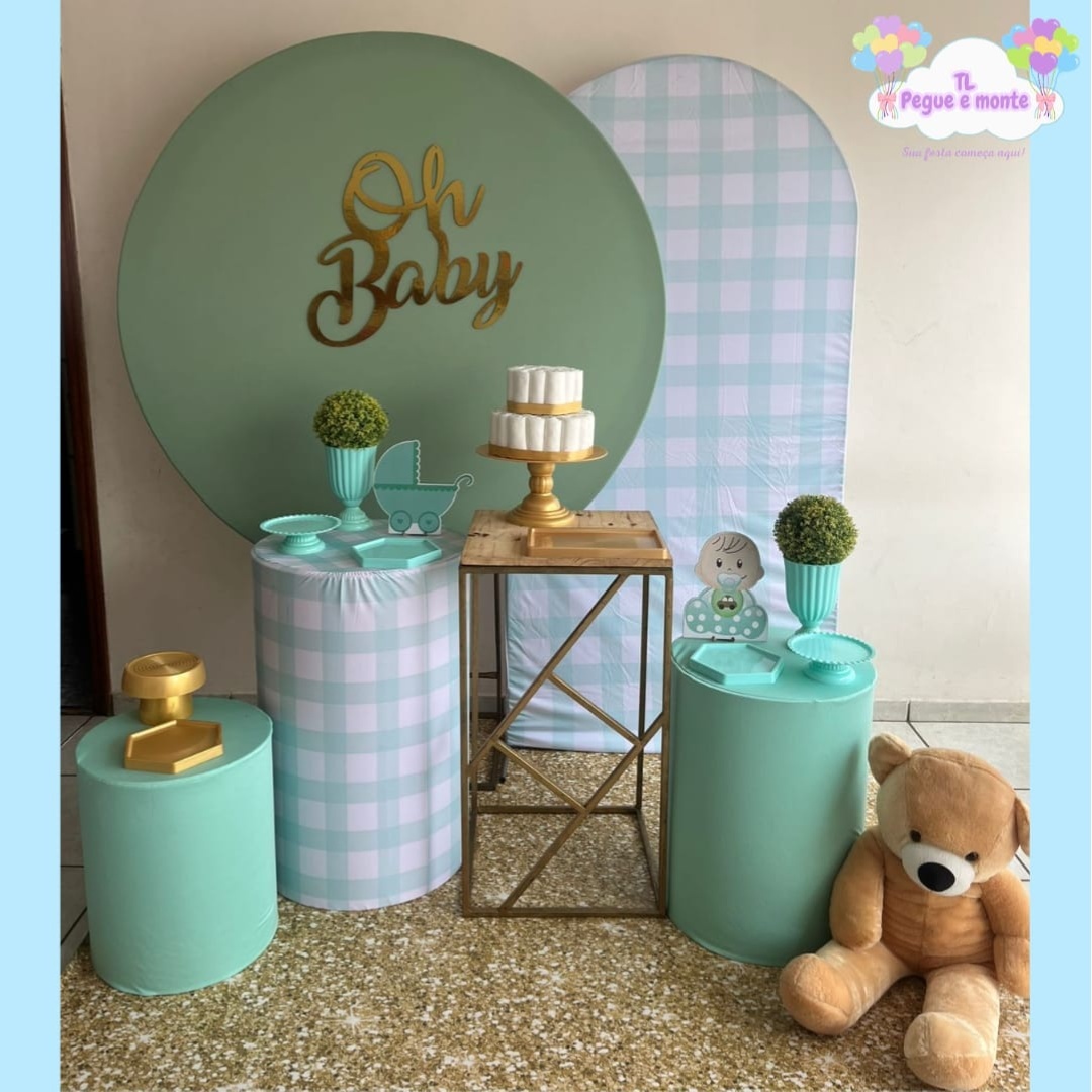 B-Kit Diamante Oh Baby Verde Agua - Tl pegue e monte 