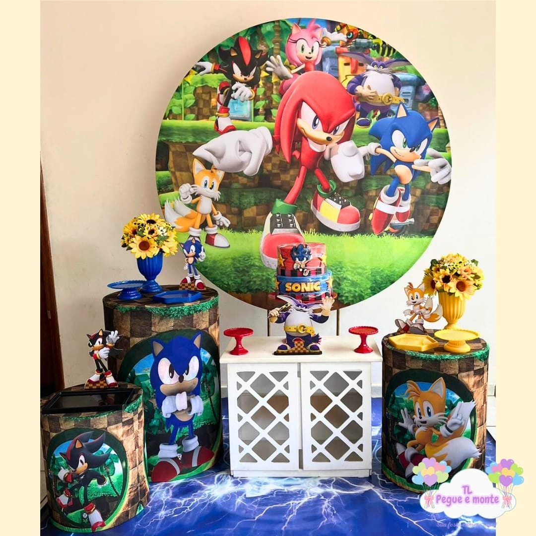 C-Kit Ouro Turma Do Sonic  - Tl pegue e monte 