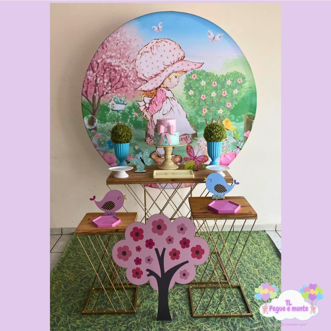 D-Kit Prata Mesa Jardim Boneca - Tl pegue e monte 