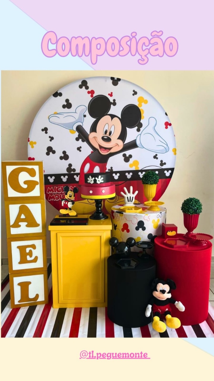 A- Composição Mickey - Tl pegue e monte 
