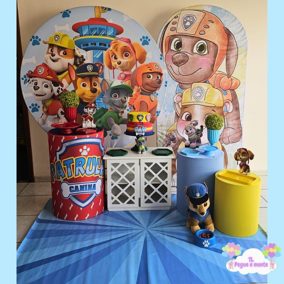 B-Kit Diamante Patrulha Canina Pata - Tl pegue e monte 