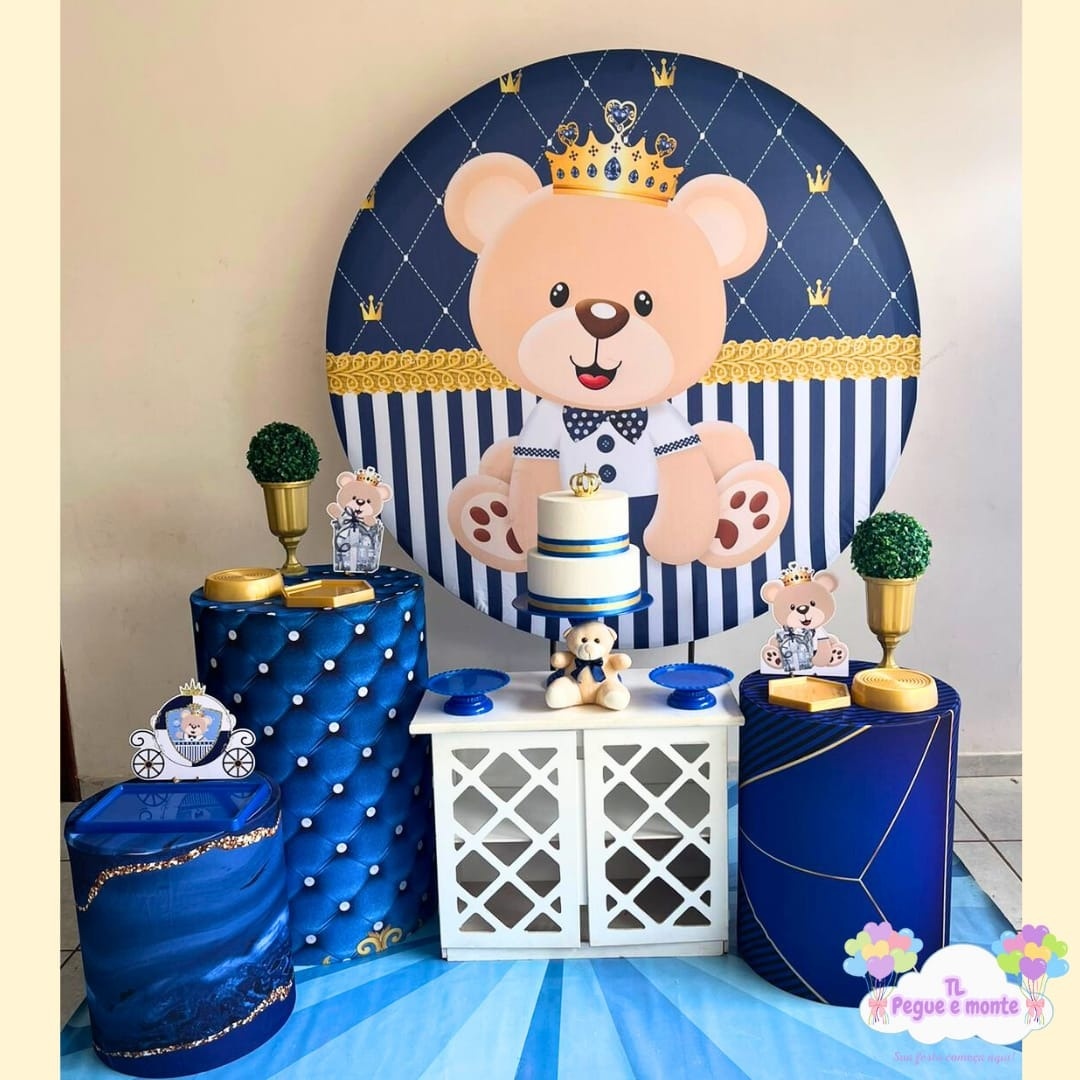 C-Kit Ouro Urso Realeza - Tl pegue e monte 