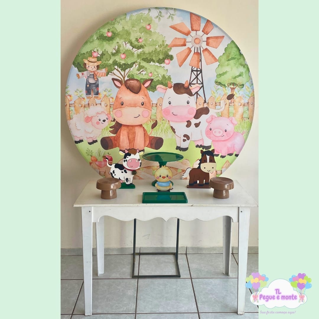 E-Kit Básico Fazendinha Marrom  - Tl pegue e monte 