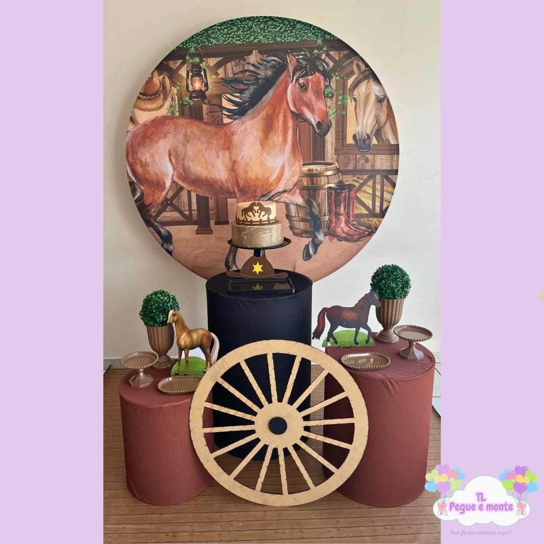 D-Kit Prata Cilindro Cavalo - Tl pegue e monte 