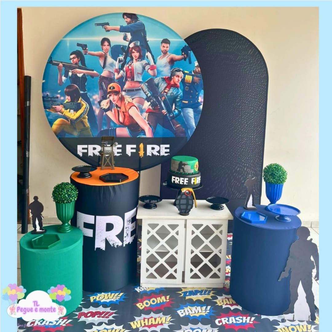 B-Kit Diamante Free Fire - Tl pegue e monte 