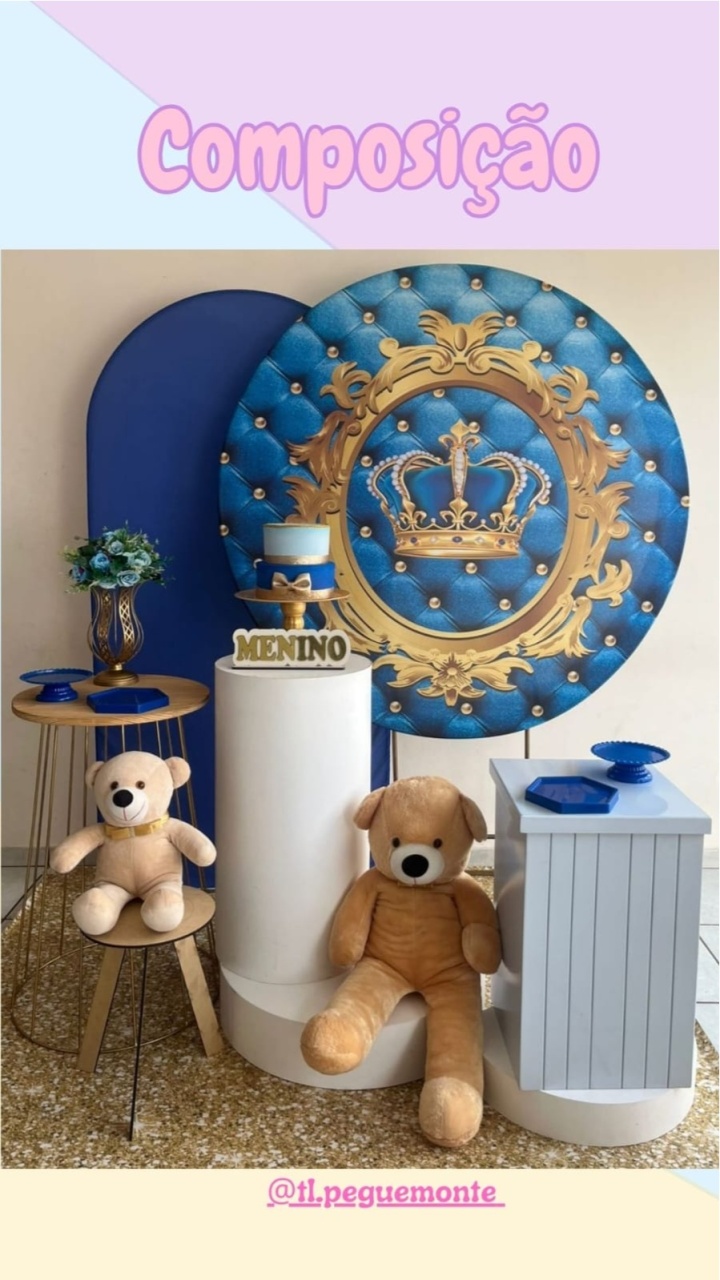 A- Composição Realeza Azul - Tl pegue e monte 