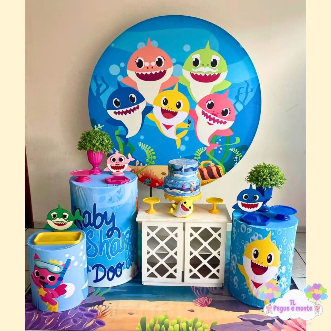C-Kit Ouro Baby Shark - Tl pegue e monte 