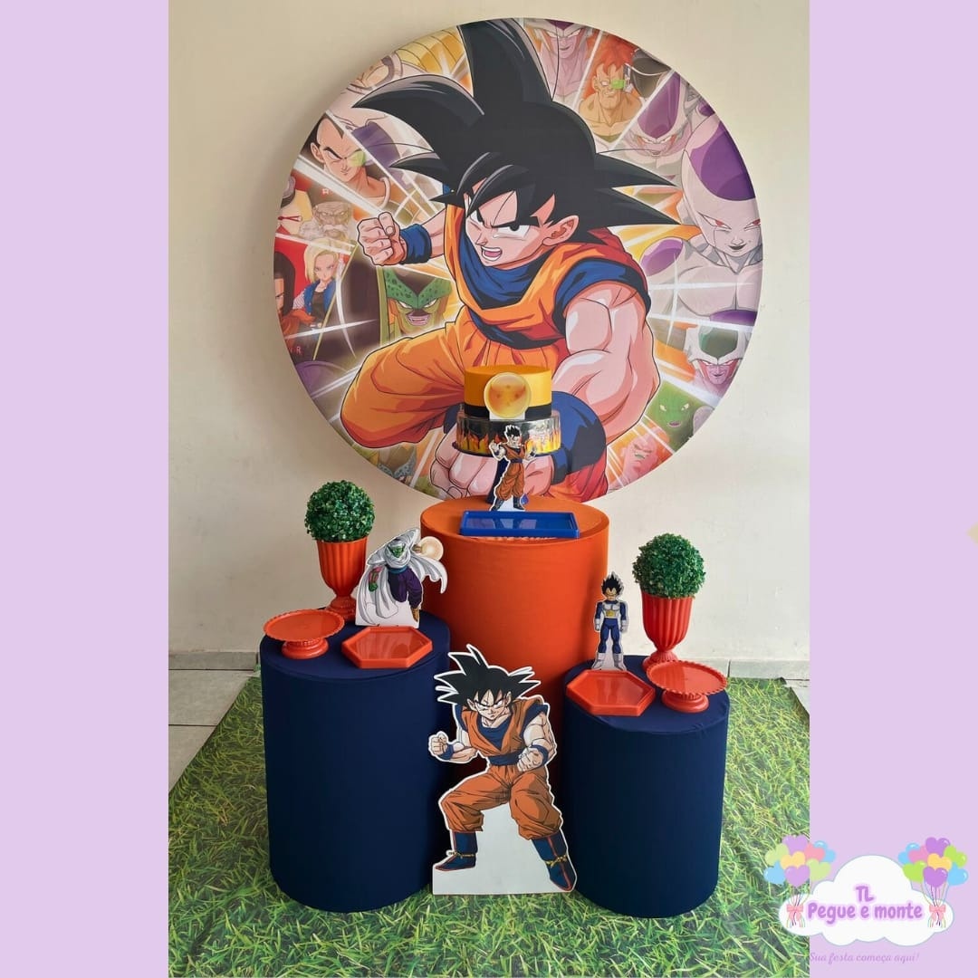 D-Kit Prata Cilindro Dragon Ball Z  - Tl pegue e monte 