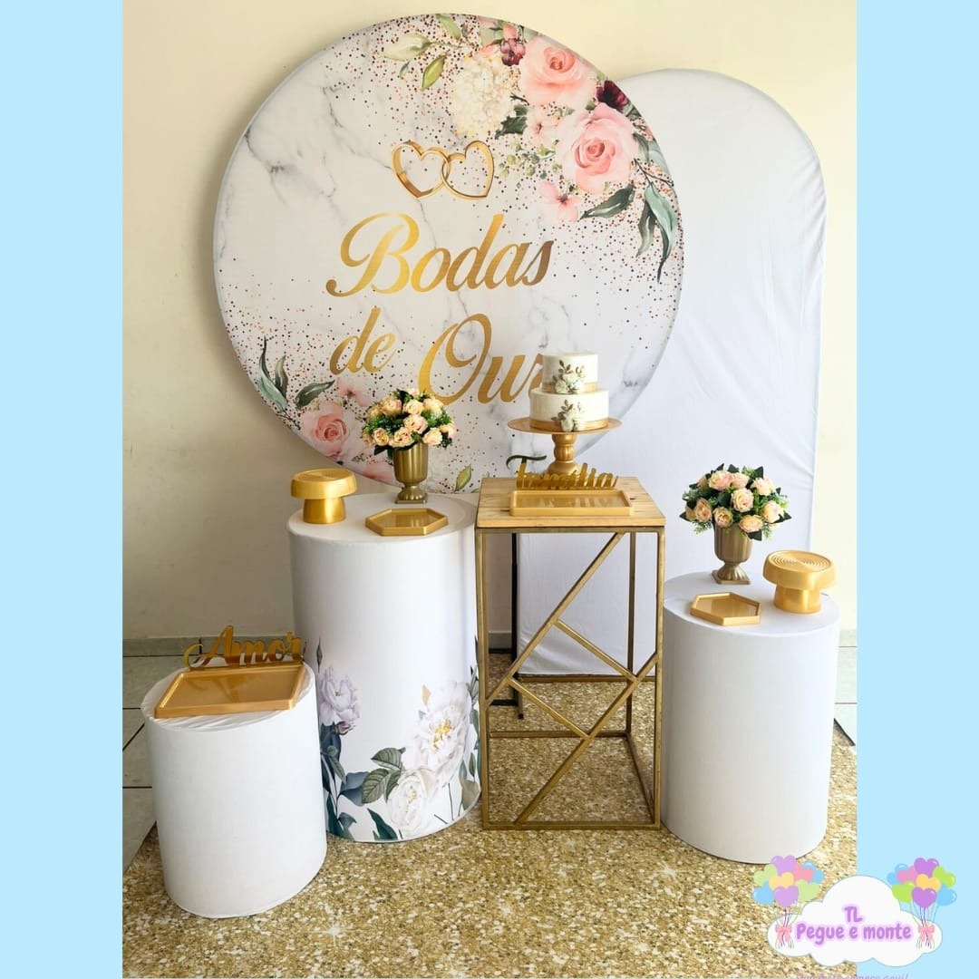 B-Kit Diamante Bodas de Ouro - Tl pegue e monte 