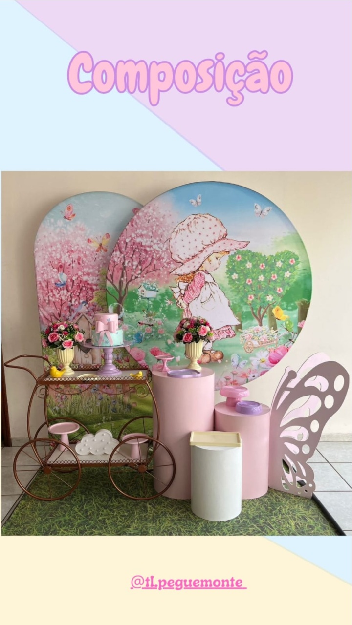 A- Composição Jardim Boneca - Tl pegue e monte 