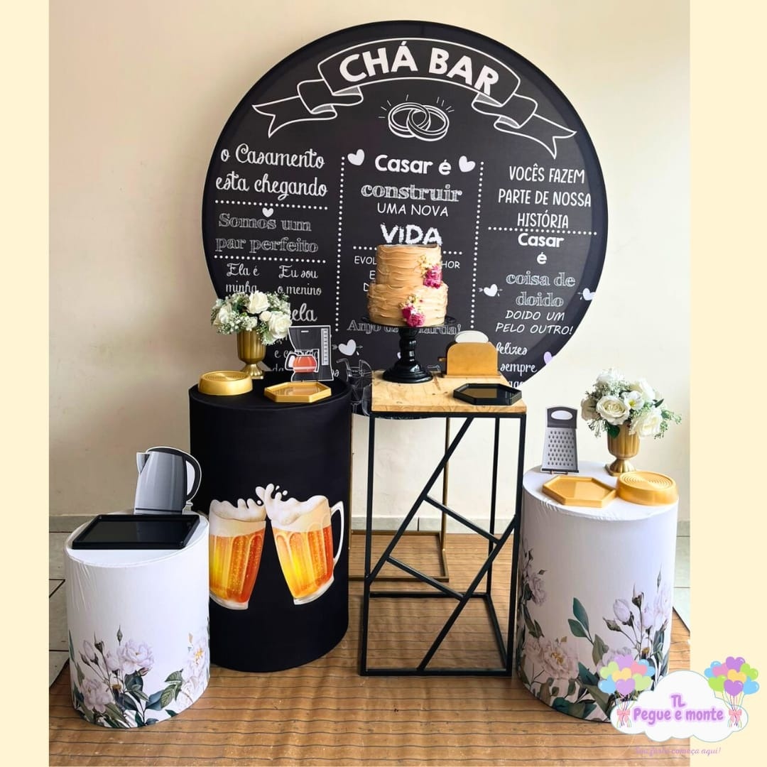 C-Kit Ouro Chá Bar - Tl pegue e monte 