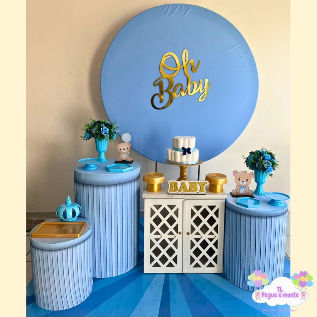 C-Kit Ouro Oh Baby Azul - Tl pegue e monte 
