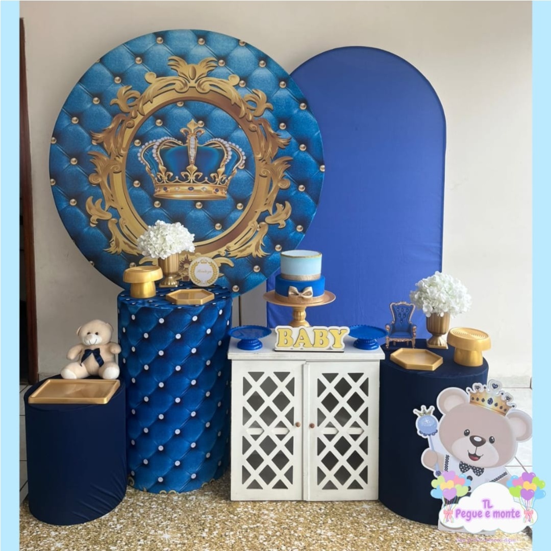 B-Kit Diamante Realeza Azul - Tl pegue e monte 