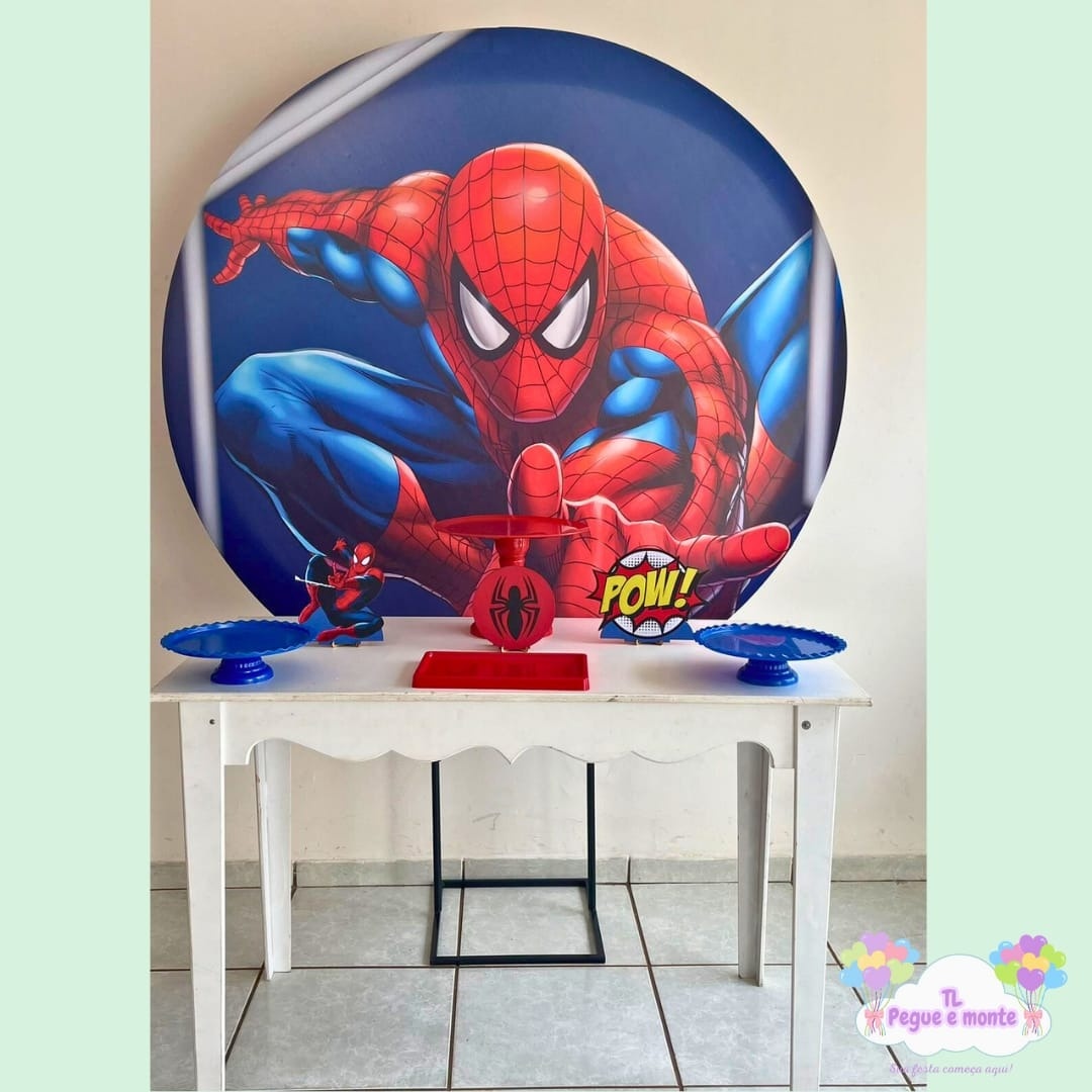 E-Kit Básico Homem Aranha Azul - Tl pegue e monte 