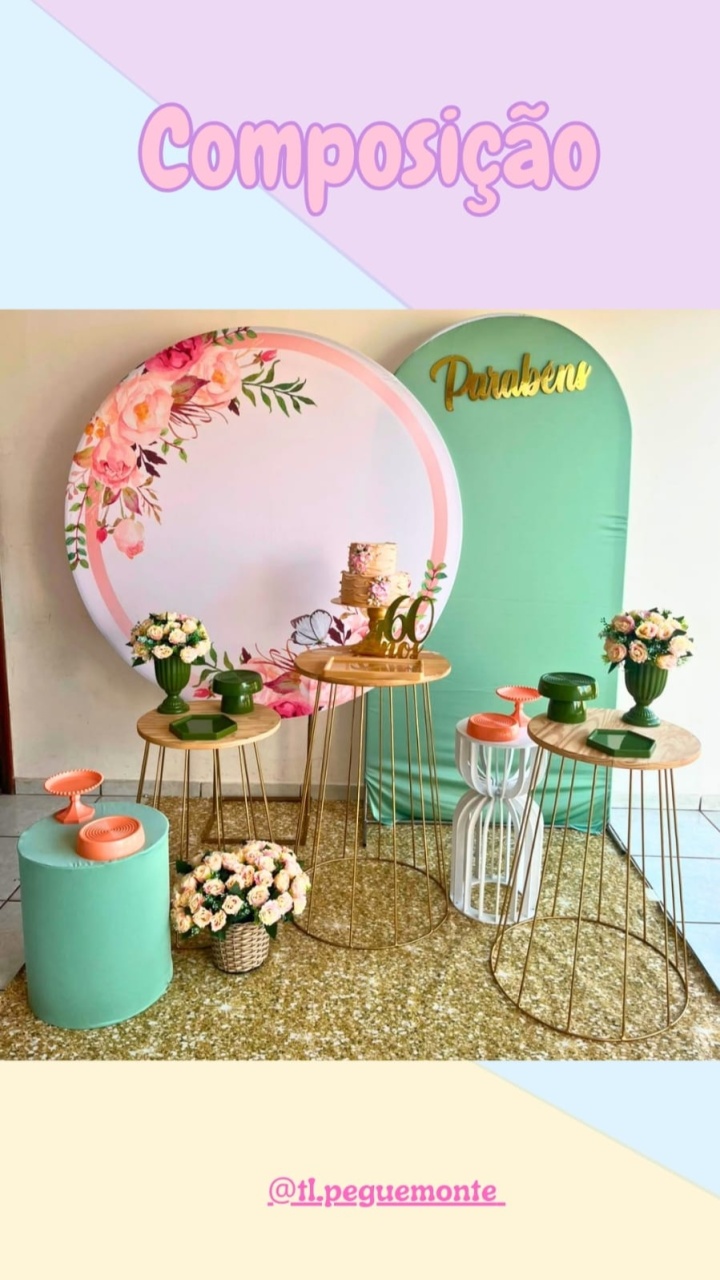 A- Composição Floral Com Rosa - Tl pegue e monte 