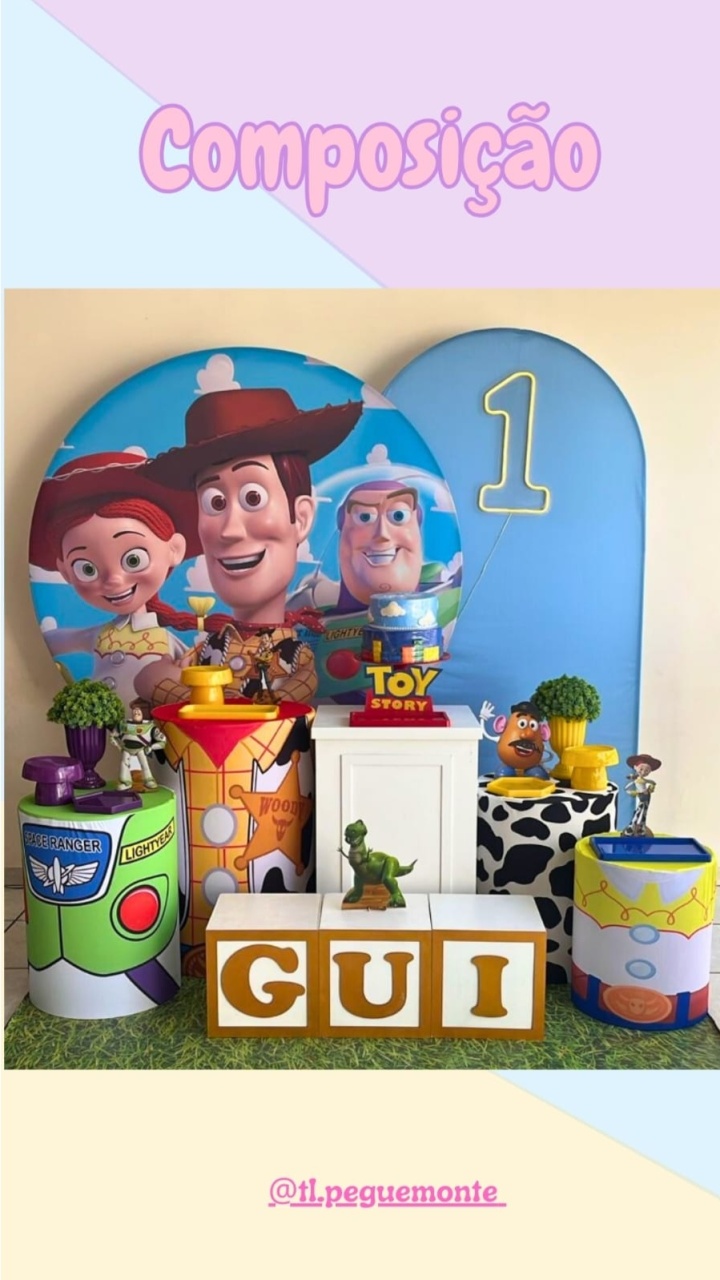 A- Composição Toy Story - Tl pegue e monte 